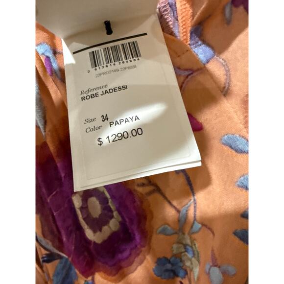 Isabel Marant Jadessi Floral Cutout Jersey Midi Dress Size 2 New with Tags - Picture 12 of 12